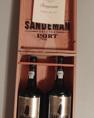 Cassetta Legno Porto Sandeman Original Rich Ruby