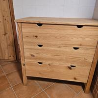 Cassettiera in abete naturale
