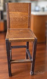 Sgabelli alti legno thai