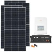 kit fotovoltaico 7kw inverter 6kw e batteia 5,12kw