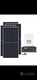 kit fotovoltaico 7kw inverter 6kw e batteia 5,12kw