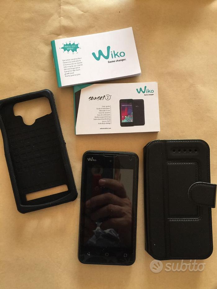 Custodia Protettiva In Plastica Per Telefono Wiko DARKMOON - Blu Scuro - Con Foro Fotocamera