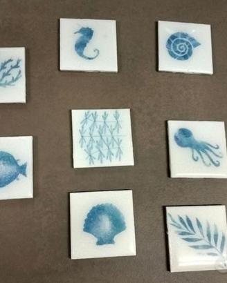 Cottoveneto,Piastrelle decori a mano "Marini "