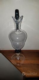 Caraffa in vetro soffiato di GABBIANI di Murano
