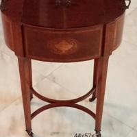 Elegante Tavolino Rotondo Stile Reggenza