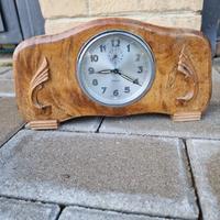 Sveglia meccanica Veglia made in Italy in legno