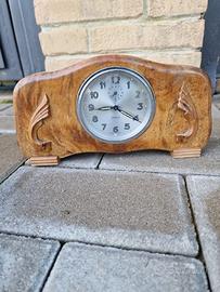 Sveglia meccanica Veglia made in Italy in legno