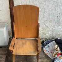 Sedia con seduta reclinabile da collezione