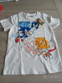 T - shirt Sonic7/8 anni Original Marines Nuovo 