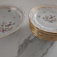 Servizio dessert porcellana Chauvigny 