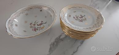 Servizio dessert porcellana Chauvigny 