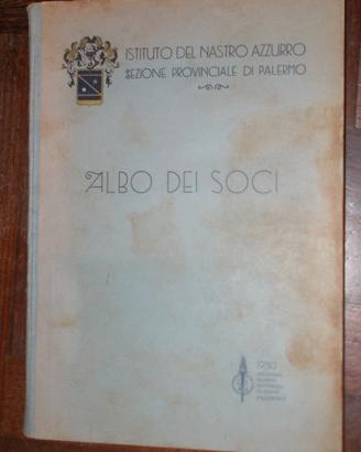 Albo dei soci istituto nastro azzurro 1930 palermo