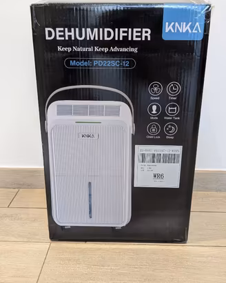 Deumidificatore KNKA, Nuovo, Silenzioso, 32m, 3.3L