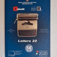 TRITTICO 5 € ARGENTO  "OLIVETTI LETTERA 22" - IPZS