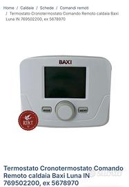 Termostato caldaia Baxi