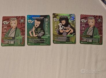 Carte Naruto Mythos TCG - Lotto 4 carte olografich