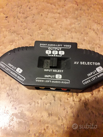 Selettore A/V 3 ingressi 1 uscita
