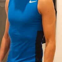 👚CANOTTA SMANICATA NIKE DRI-FIT BLU MAN