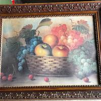 Quadro natura morta – Cesto di frutta – 80×65 cm