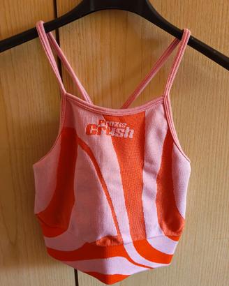 Top Sportivo Prozis Crush Rosa/Arancione
