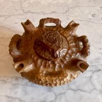 Vintage Grolla coppa amicizia legno Valle Aosta