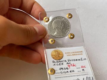 1 Lek 1939 Albania Sigillata qFdc NC Valsecchi