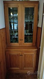 vetrina dispensa in rovere massello 