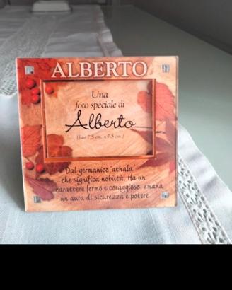 Portafoto magnetico dedicato al nome Alberto