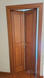 2x porte pieghevoli in noce