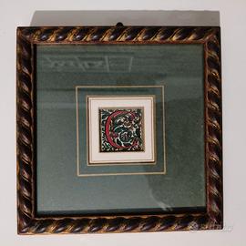 quadro capolettera miniato