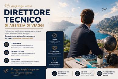 Direttore Tecnico di Agenzia di viaggi