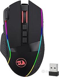 Redragon M991 Mouse da gioco wireless, mouse da gi