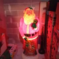 Babbo natale luminoso vintage