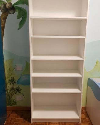 libreria 6 ripiani Bianca 