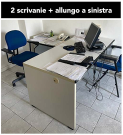 4 SCRIVANIE TECNO MARCATRE' (3 con allungo)