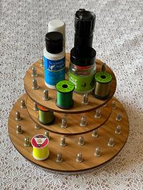 Pesca a mosca - espositore porta filamenti