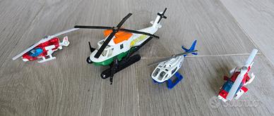 Lotto di 4 modellini elicottero Matchbox