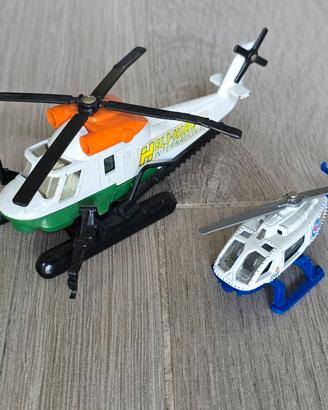 Lotto di 4 modellini elicottero Matchbox