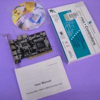 Scheda PCI 3 porte firewire + 7 porte USB 2.0, NUO