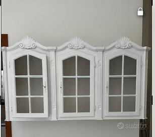 Vetrinetta pensile stile classico shabby chic
