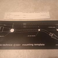 audio-technica AT-1007 mounting template, overhang