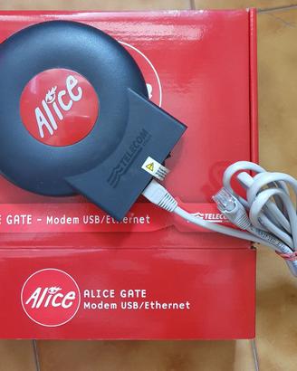 Modem Alice completo di scatola e accessori