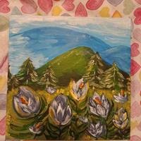 montagna in primavera 