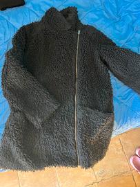 Giacca teddy nera hollister