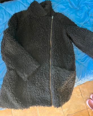 Giacca teddy nera hollister