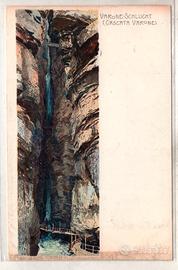 Cartoline Trentino Garda cascata del Ponale