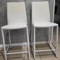 Coppia sgabelli ecopelle