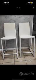 Coppia sgabelli ecopelle