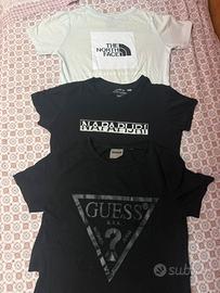 lotto 3 magliette Guess/Napapijri /The North Face