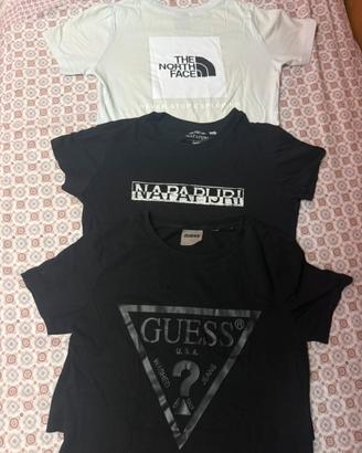 lotto 3 magliette Guess/Napapijri /The North Face
